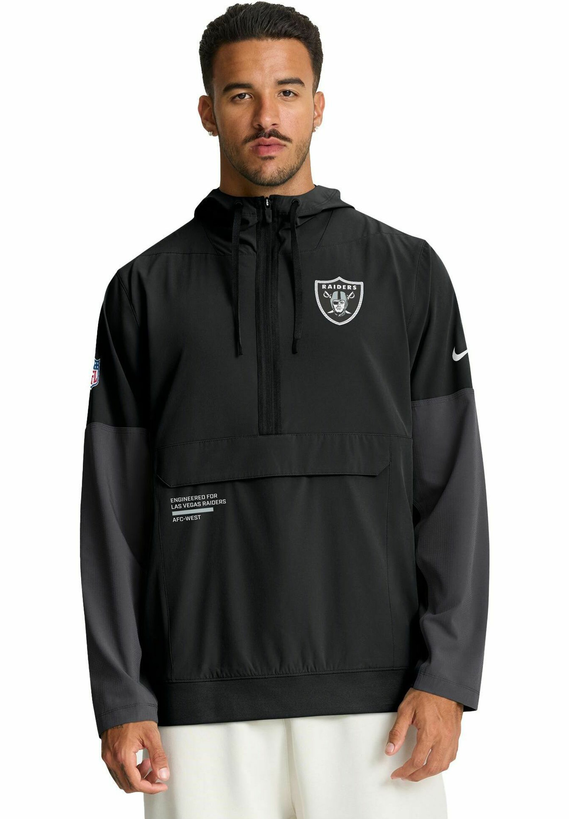 Nike Performance LAS VEGAS RAIDERS NIKE NFL HALF-ZIP - Windbreaker