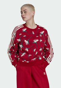 adidas Originals THEBE MAGUGU SWEATSHIRT - Sweatshirt - power red   multicolor