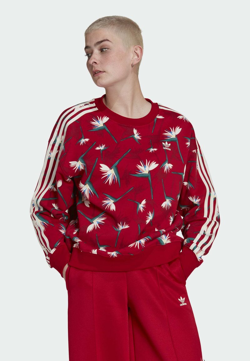 adidas Originals THEBE MAGUGU SWEATSHIRT - Sweatshirt - power red multicolor