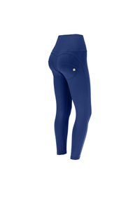 Freddy PUSH UP SUPERSKINNY VITA ALTA CON ZIP - Leggings - blu