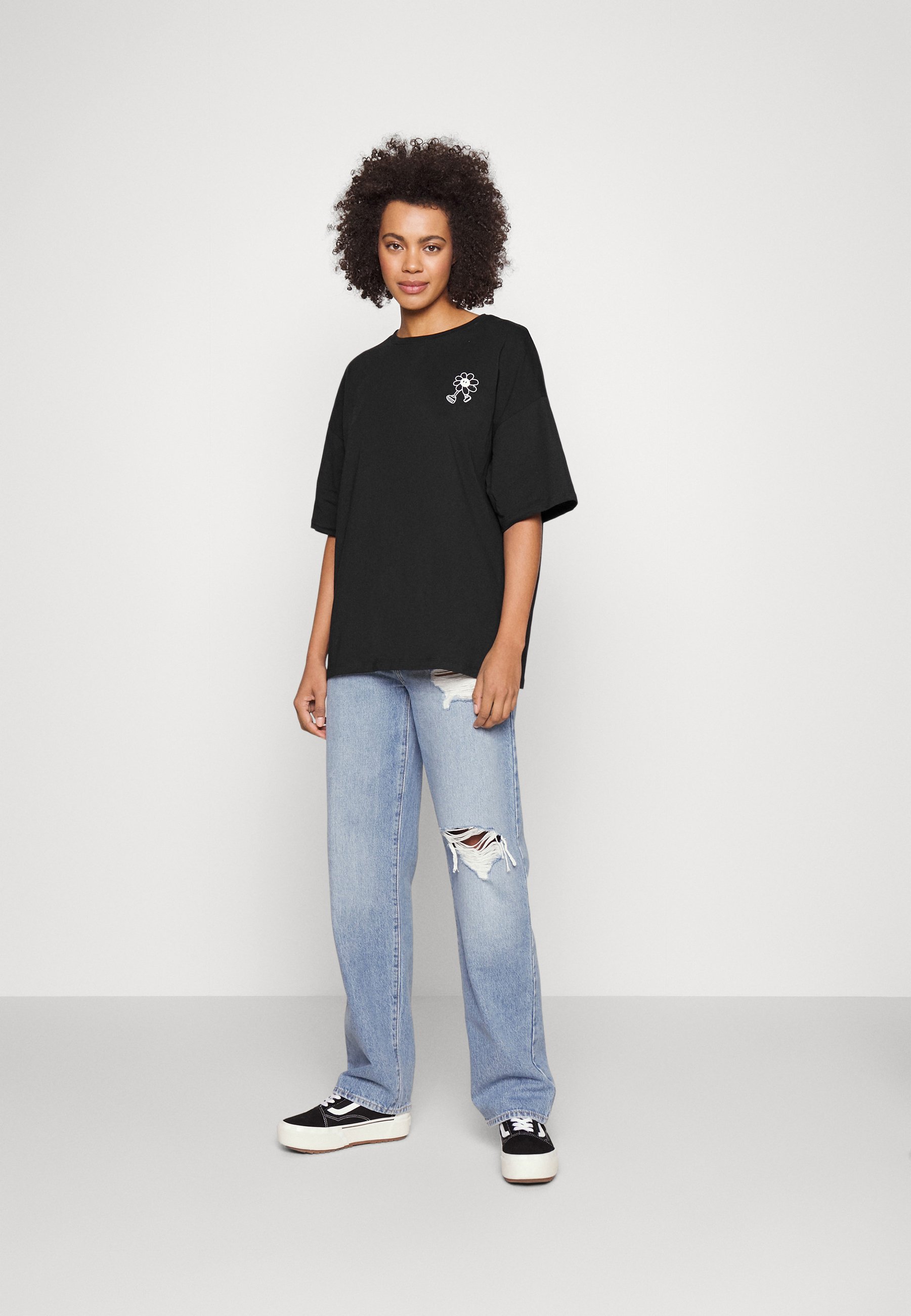 売れ筋商品|||イーブン アンド オド Tシャツ レディース トップス LIZ KEEP GROWING MASCOT / 802 - BLACK - Print T-shirt - 802 - black Even&Odd LIZ KEEP GROWING MASCOT / 802 - BLACK - Print T