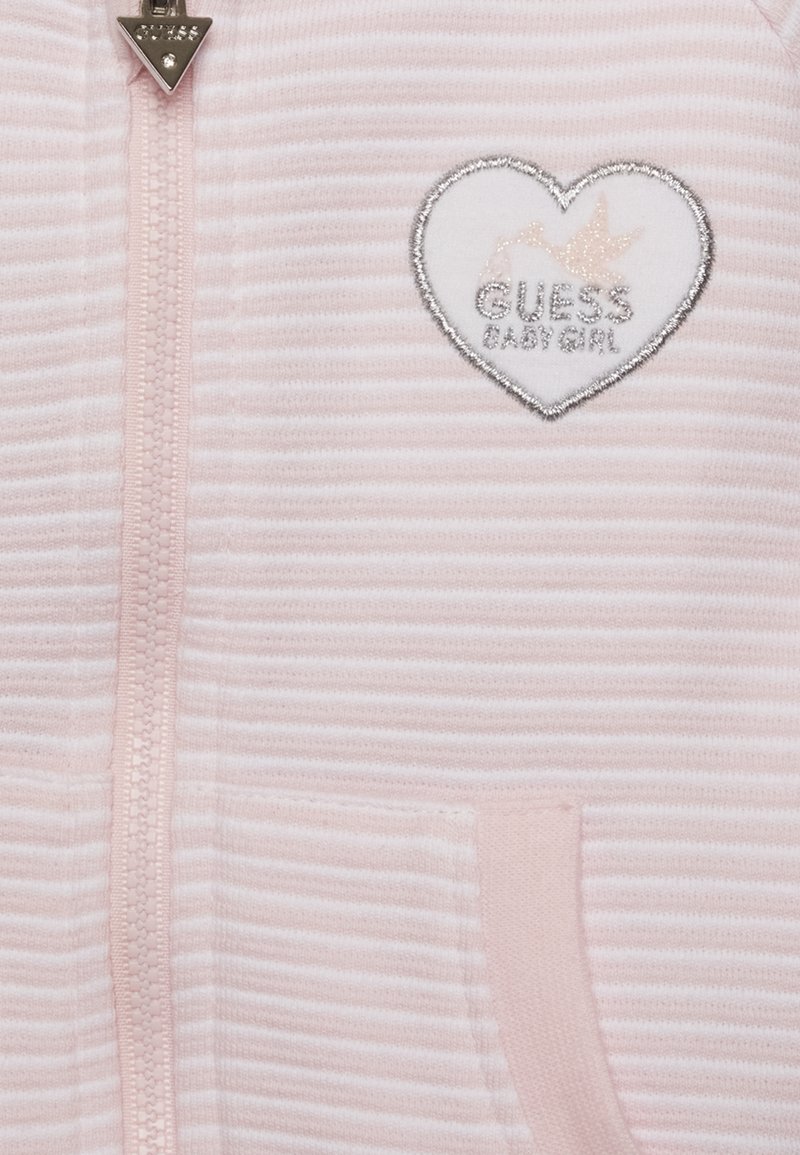 Kinder Shirts & Tops | Guess NEWBORN SET UNISEX Sweatjacke micro stripe white/rosa - RW16555 Kinder Shirts & Tops | Guess NEWBORN SET UNISEX Sweatjacke micro stripe white/rosa - RW16555