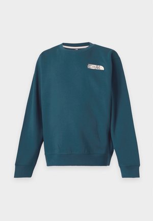 The North Face, RETRO TRAIL RELAXED CREW GRAPHIC - Sweatshirt - pacific teal
