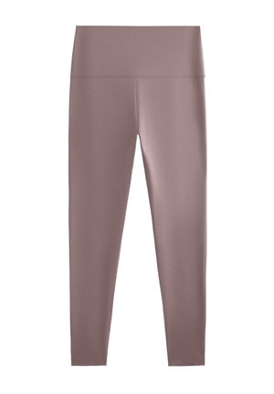 PERFECT-ADAPT HIGH-RISE ANKLE-LENGTH - Leggingek - mottled dark purple