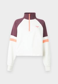 ESSENTIAL ENERGY BOXY HALF ZIP - Melegítőfelső - whisper white