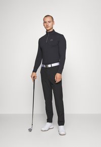 Calvin Klein Golf NEWPORT HALF ZIP - Ilgarankovis viršutinės dalies drabužis - black