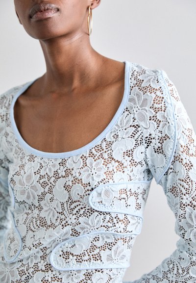 ECKHAUS LATTA SERAPH - Tops ar garām piedurknēm - robins egg