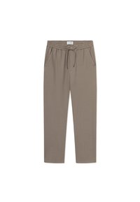 COMO TAPERED DRAWSTRING PANTS - Trousers - walnut melange