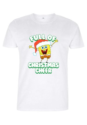 Henry Tiger SPONGEBOB SQUAREPANTS FULL OF CHRISTMAS CHEER - T-shirt con stampa - white