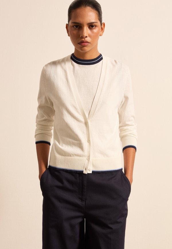 WITH EDGING - Strickjacke