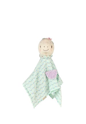 Sterntaler, SCHMUSETUCH L SCHILDKRÖTE SALLY MIT 3D-BLÜTE UND MUSCHEL UNISEX - Cuddly toy - mintgrün