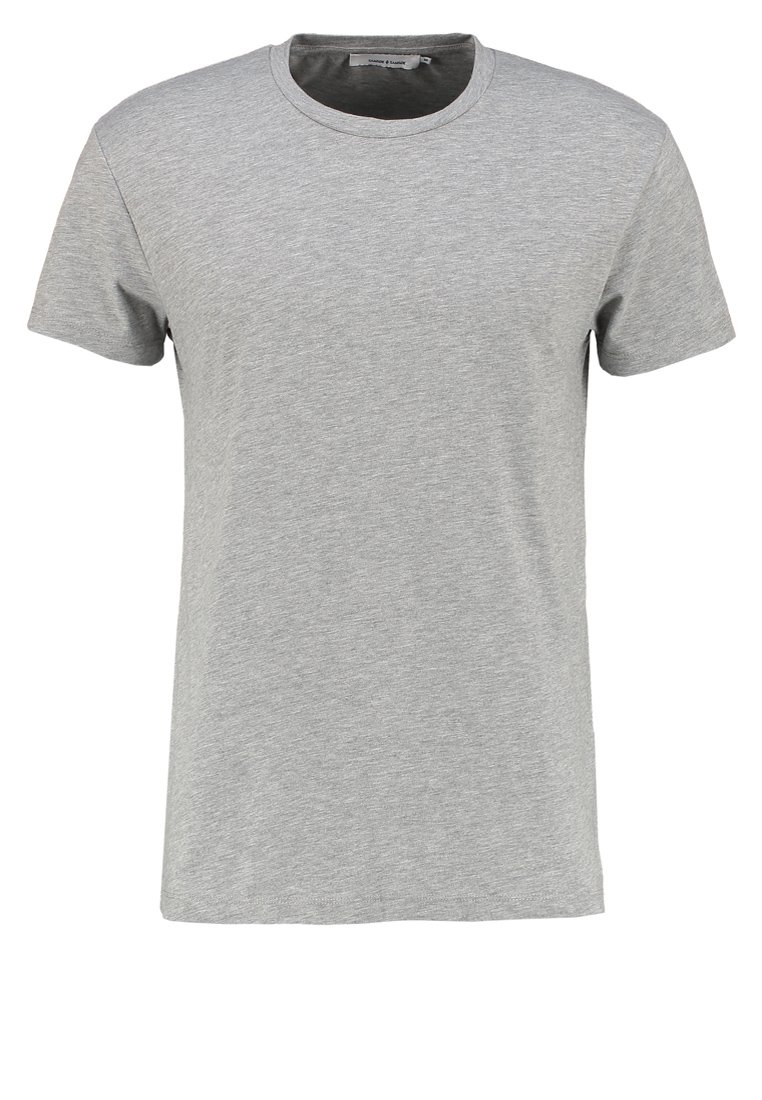 Samsøe Samsøe KRONOS T shirts light grey melange Samsøe Samsøe KRONOS - T-shirts - light grey melange