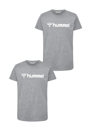 2ER-SET MIT LOGO - Print T-shirt - grau