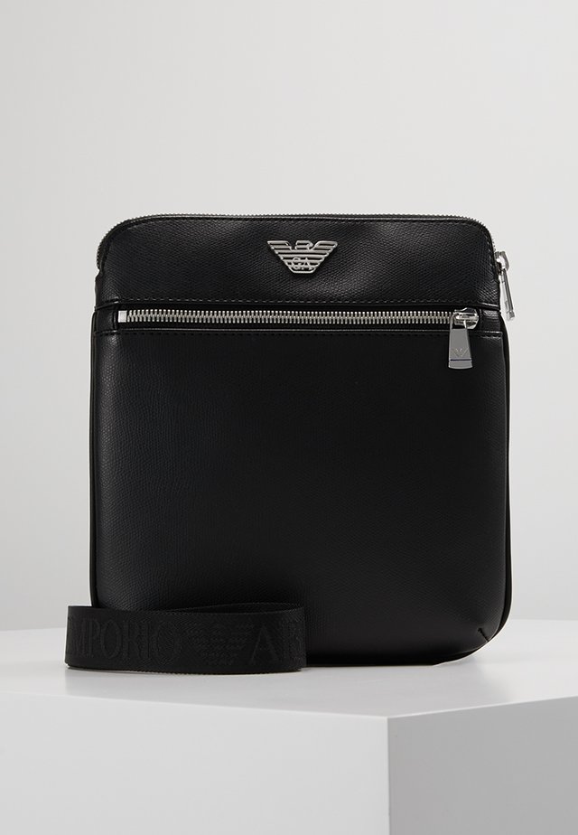 BORSA MESSENGER - Sac bandoulière - black/black