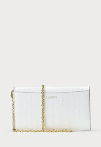Lauren Ralph Lauren CROC EMBOSSED MEDIUM ADAIR CROSSBODY - Rankinė per petį - white