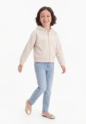 Michael Kors Kids, FULL ZIP HOODIE EXCLUSIVE - Vetoketjullinen college - beige