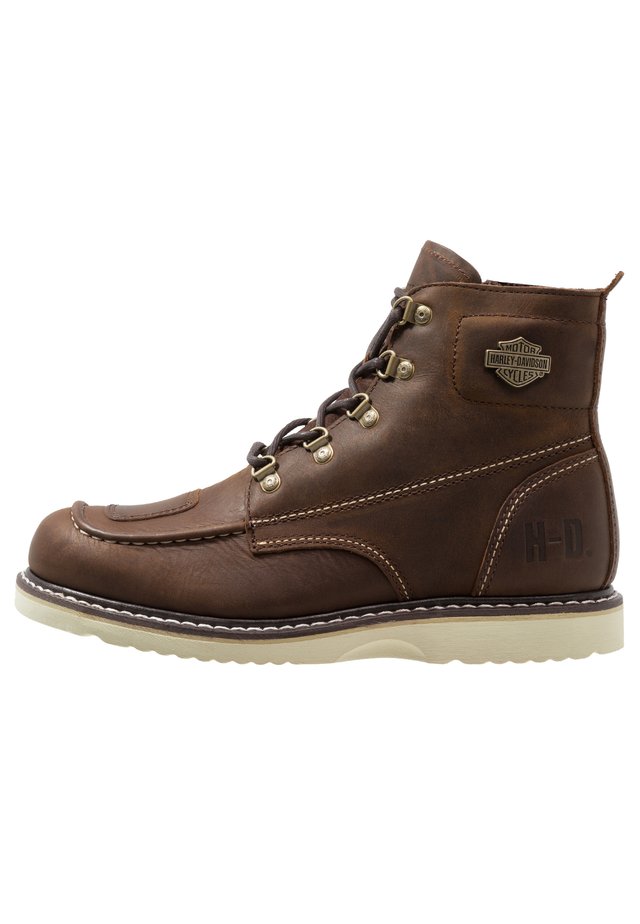 Bottes Homme Harley-Davidson Motard Taille 9.5 US - Cuir Noir - Occasion