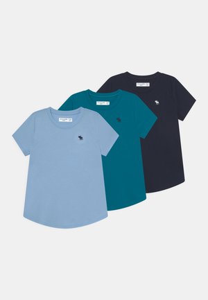 CORE CREW TEE 3 PACK - Jednoduché triko - sky captain/powder blue/ocean depths