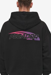 Pegador CLAYTON OVERSIZED JACKET - Užtrauktuku užsegamas treningas - washed black