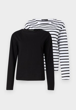 2 PACK - Langarmshirt - black/white