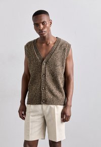 KNITID TEXTURED WAISTCOAT - Γιλέκο - arthur