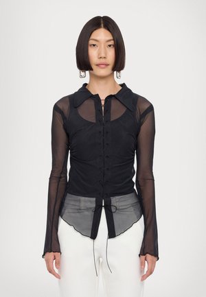 LACE SHIRT - Blouse - black