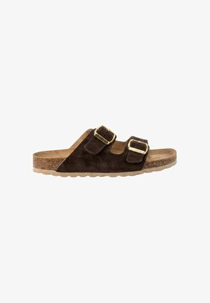 KESLEM, SANDALIAS KESLEM, MUJER - Sandalias planas - marrón