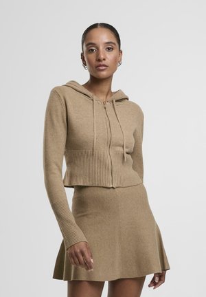 NOURIA ZIP - Cardigan - toasted coconut