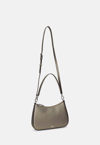 Lauren Ralph Lauren CROSSHATCH LEATHER MEDIUM DANNI BAG - Kézitáska - pewter