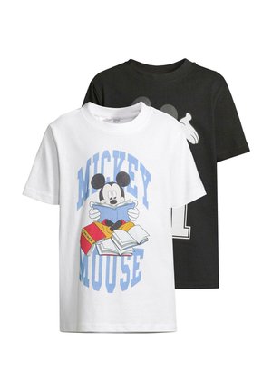 Print T-shirt - black white