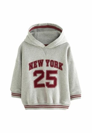 Next VARSITY - Felpa con cappuccio - grey burgandy