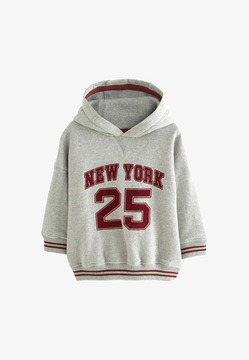 Next VARSITY - Kapuutsiga pusa - grey burgandy