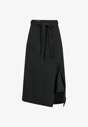 Soyaconcept KIMBERLY - Áčková sukně - dark grey denim