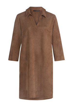 Betty Barclay, BETTY BARCLAY MIT KNOPFLEISTE HEMDBLUSENKLEID - Freizeitkleid - dark coffee