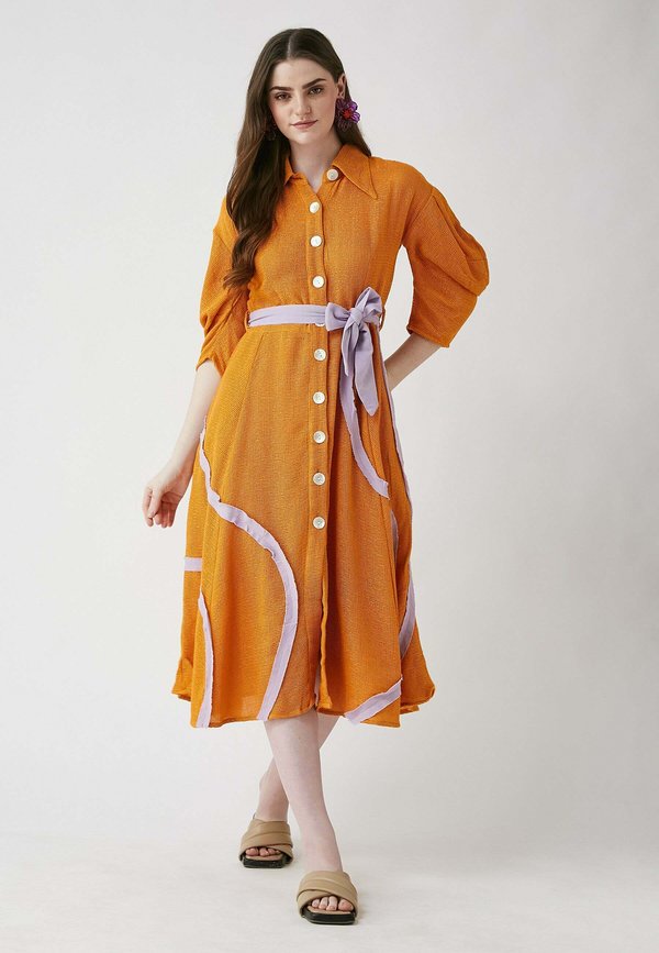 Blusenkleid - orange