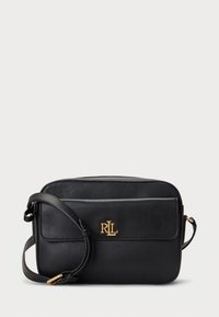 LEATHER MEDIUM MARCY CAMERA BAG - Geantă crossbody - black