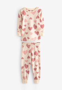 Next STAMPY 3 PACK - REGULAR FIT SET - Pyjama - pink white heart flower spot