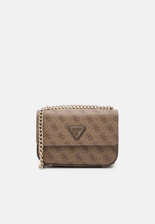 Guess NOELLE POUCH CROSSBODY - Umhängetasche - dove logo/weiß Guess NOELLE POUCH CROSSBODY - Umhängetasche - dove logo/weiß