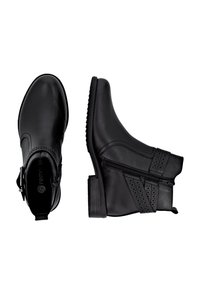 Remonte Bottines de cowboy / motard - schwarz