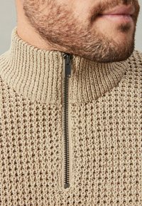 Next CABLE ZIP NECK - Maglione - neutral