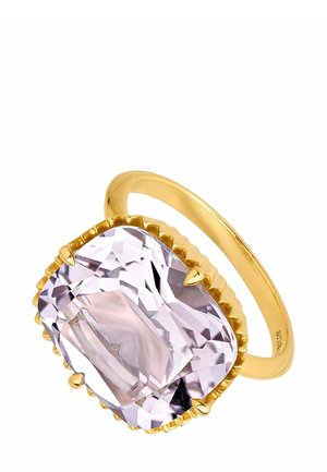 TIPO COCKTAIL DE BAÑADA EN DE CON AMATISTA - Anillo - gold-colored