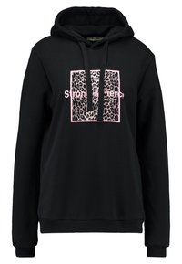 NA-KD Jersey con capucha - black