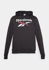 BIG LOGO HOOD - Hoodie - black/white/vector red