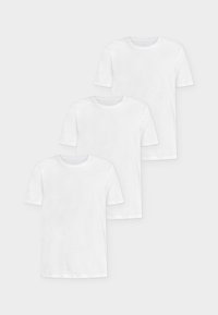 3 PACK CURVED HEM TEE - T-shirts - bright white