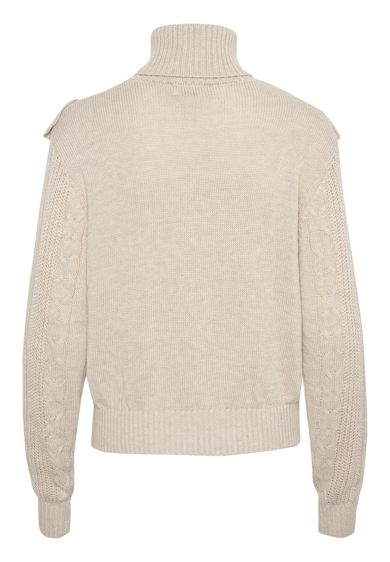 Damen Strickjacken | Cream Strickpullover oat melange/beige - LF09436 Damen Strickjacken | Cream Strickpullover oat melange/beige - LF09436
