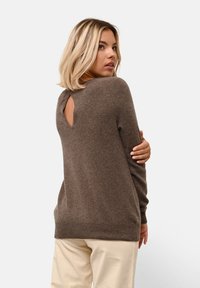 Just Cashmere ABIGAIL - Stickad tröja - taupe chiné