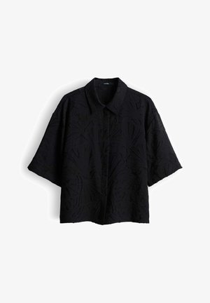 someday., BOXY FLORAL STRUCTURE - Overhemdblouse - black