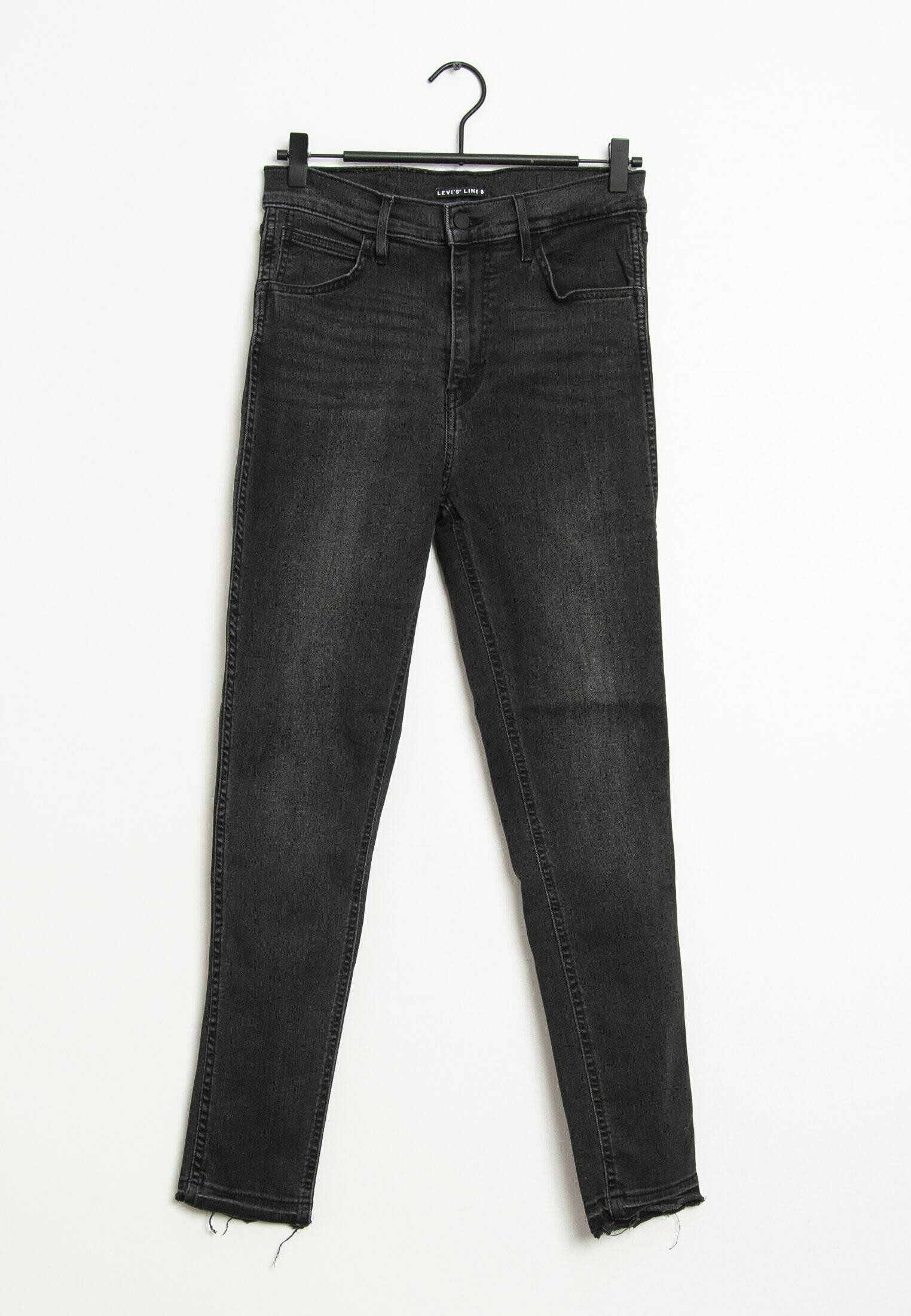 Levi's® Line 8 Slim fit jeans - black/zwart - Zalando.nl