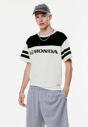 HONDA PANEL - Print T-shirt - white