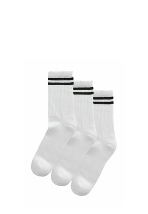 Next CUSHION 3 PACK WITH ARCH SUPPORT - Čarape - white black stripe